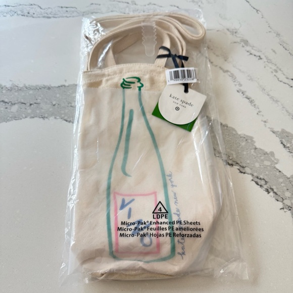 Kate Spade x Target Wine Embroidered Canvas Tote Bag - Picture 5 of 5